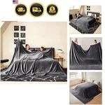Oversized King Fleece Blanket 120X120 Inches, Soft Cozy Warm Giant Extra Larg.... Fixed Price $57.98.