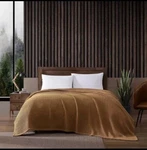 Eddie Bauer Solid Waffle Cotton Reversible Blanket, King - Camel Brown. Fixed Price $100.00.
