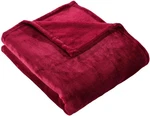 Flannel Fleece Throw Blanket Burgundy - Super Soft Plush Microfiber Solid. Fixed Price $25.99.