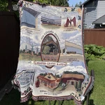 Nwt Vtg Greater Grand Rapids Simply Home Tapestry Afghan Blanket About 69"X 51". Fixed Price $40.50.