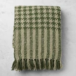 Houndstooth Wool Throw, Reversible-williams Sonoma 41317. Fixed Price $65.99.