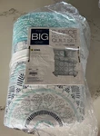 The Big One 3 Piece King Reversible Quilt Set With Super Soft Plush Blanket. Fixed Price $125.00.
