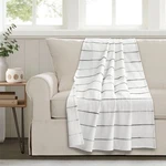 Lush Decor Ombre Stripe Yarn Dyed Cotton Throw Blanket. Fixed Price $15.00.