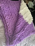 Chunky Chenille Hand Knit Super Soft Blanket Gift Idea Giant. Fixed Price $200.00.