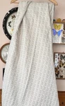 Vtg Calvin Klein Home Metallic Cotton King Silver White Blanket Bedspread Stripe. Fixed Price $120.00.
