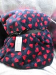 Vera Bradley Plush Fleece Throw Blanket, Sweet Hearts, Love, Navy, Nwt-free Ship. Fixed Price $70.00.