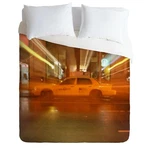 Deny Designs Nyc Taxi Leonidas Oxby Ultra Soft Microfiber King Duvet Cover. Fixed Price $199.99.