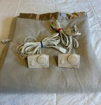 Vtg Biddeford Heated Blanket Queen Beige Dual Controllers Acrylic 82 W X 88. Fixed Price $52.49.