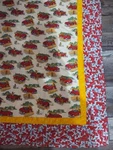 Handmade Quilt Firefighter Truck Dalmation Dog Child Throw 54" X 58" Unique. Fixed Price $49.99.