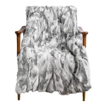 Soft Real Fur Throw Luxury Rabbit Blanket Warm Bedspread Queen Size 80X60IN. Fixed Price $190.99.