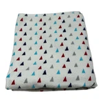 Garanimals Blue Red Gray Triangles Cotton Flannel Receiving Baby Blanket White. Fixed Price $14.99.