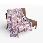 Floral Arctic Fleece Throw Blanket Cozy Botanical Decor. Fixed Price $75.36.
