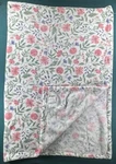 Ava Olivia Floral Polyester Throw Blanket 28X38 White Pink Green Purple RN143333. Fixed Price $12.00.