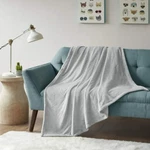 Intelligent Design Microlight Oversized Plush Throw, 60" X 70" Color Grey/blue. Fixed Price $28.00.
