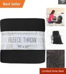 Ultra Soft Water-resistant 50X60 Fleece Throw Blanket For Living Room & Camping. Fixed Price $17.99.
