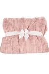 Hotel Du Cobb 60X70 Sculpted Faux Fur Throw By Dennis Basso Plum. Fixed Price $57.99.