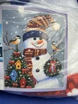 Dawhud Direct Snowman & Birdhouse 50X60 Fleece Throw Blanket Nwt. Fixed Price $16.50.