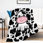 Cute Cow Blanket Soft Cozy Flannel Throw #bedding 60X50 Inch & Sofa Bedroom. Fixed Price $38.72.