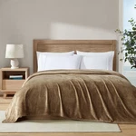 New Nautica King Bed Soft Tides Ultra Plush Cozy Fleece Oyster Tan Brown Blanket. Fixed Price $65.00.