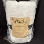 Soft & Cozy Dg Print Throw W/ Sherpa 50X60. Fixed Price $18.99.
