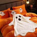 Jarthenaamcs Halloween Fuzzy Flannel Blanket 50 X 60 Inches, White. Fixed Price $28.22.