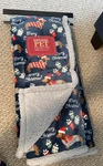 Berkshire Pet Throw Sherpa Cute Dachshund Dogs Merry Christmas Navy 50 X 60". Fixed Price $32.00.