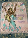 Mattel Barbie Kids Silky Soft Plush Throw Blanket 40X50 Making Dreams Happen. Fixed Price $18.99.