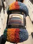 Pendleton Sherpa Fleece Serape Stripe Blue Queen 98 X 92 Size Blanket New. Fixed Price $79.00.