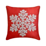Red Holiday Cor Throw Cover Silk Pillowcase - Snowlit Flake. Fixed Price $47.34.