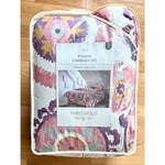 Threshold Suzani Print Pink Purple King Comforter Quilt Blanket & Sham Set. Fixed Price $49.95.