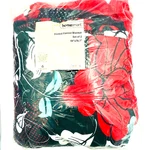 Nwot Homesmart Black/ Flower Printed/ Red Flannel Blankets Set Of 2 59 X 78.7. Fixed Price $32.00.