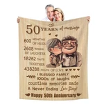 Antonia Bellamy 50TH Anniversary Blanket Gifts, 60"X50",. Fixed Price $27.54.