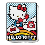 New Hello Kitty The Phone Silk Touch Sherpa Super Soft Throw Blanket 40"X50". Fixed Price $39.89.