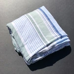 Ikea Blarips Full Queen Duvet Cover Stripes Whit Blue Green Grey 84" X 88". Fixed Price $39.99.