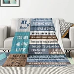 To My Wife Throw Blanket, Micro Fleece Great Mother's Day Gift. Fixed Price $19.79.