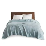 Maddison Park Egyptian Cotton King Solid Blanket - Light Blue New. Fixed Price $48.00.