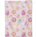 Sweet Treats Flannel Blanket Ice Cream Donut Throw Gifts Kids Girls 50X60. Fixed Price $40.74.
