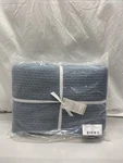 Boll & Branch Signature Textured Stitch Quilt Blanket Full/queen Bluestone. Fixed Price $342.99.