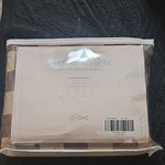 Northern Nights Queen Down Blanket Mahogany Checked 300TC Cotton Duck. Fixed Price $38.00.