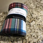Mainstays Fleece Throw Blanket 50"X 60" Blue Plaid Multicolored Striped. Fixed Price $14.25.