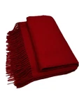 Williams Sonoma Cashmere Throw Blanket Fringe Red 50 X 65 Nwot. Fixed Price $160.55.