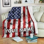 American Flag Blanket Usa Patriot Cozy Fleece Bedding Cor. Fixed Price $29.99.