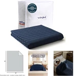 20LBS Cooling Glass Beads Queen Bed Navy Blanket, Soft 190LBS. Fixed Price $132.59.