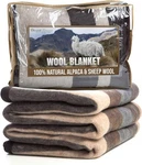 Natural Alpaca & Sheep Wool Blanket Twin Size Heavyweight Warmth. Fixed Price $249.74.
