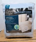 Biddeford Automatic Heated Blanket King Blue Two Analog Controllers New. Fixed Price $99.97.