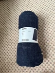 1X New Ikea "gurli" Throw Blanket 120X180 Cm 47X71" Navy Blue. Fixed Price $39.99.