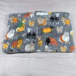 The Big One Oversized Supersoft Plush Throw- Halloween Dogs Blanket 5X6. Fixed Price $10.23.