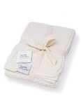 Organic Cotton Baby Blanket, Knitted Yarn () Salt White. Fixed Price $64.62.