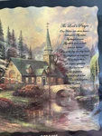 Thomas Kinkade The Lord Prayer Dogwood Chapelquilted Throw Blanket 50X60. Fixed Price $24.29.