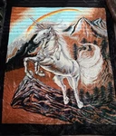 Vintage Solara Unicorn Queen Size, Double Sided Heavy Plush Blanket 78 X 94. Fixed Price $69.99.